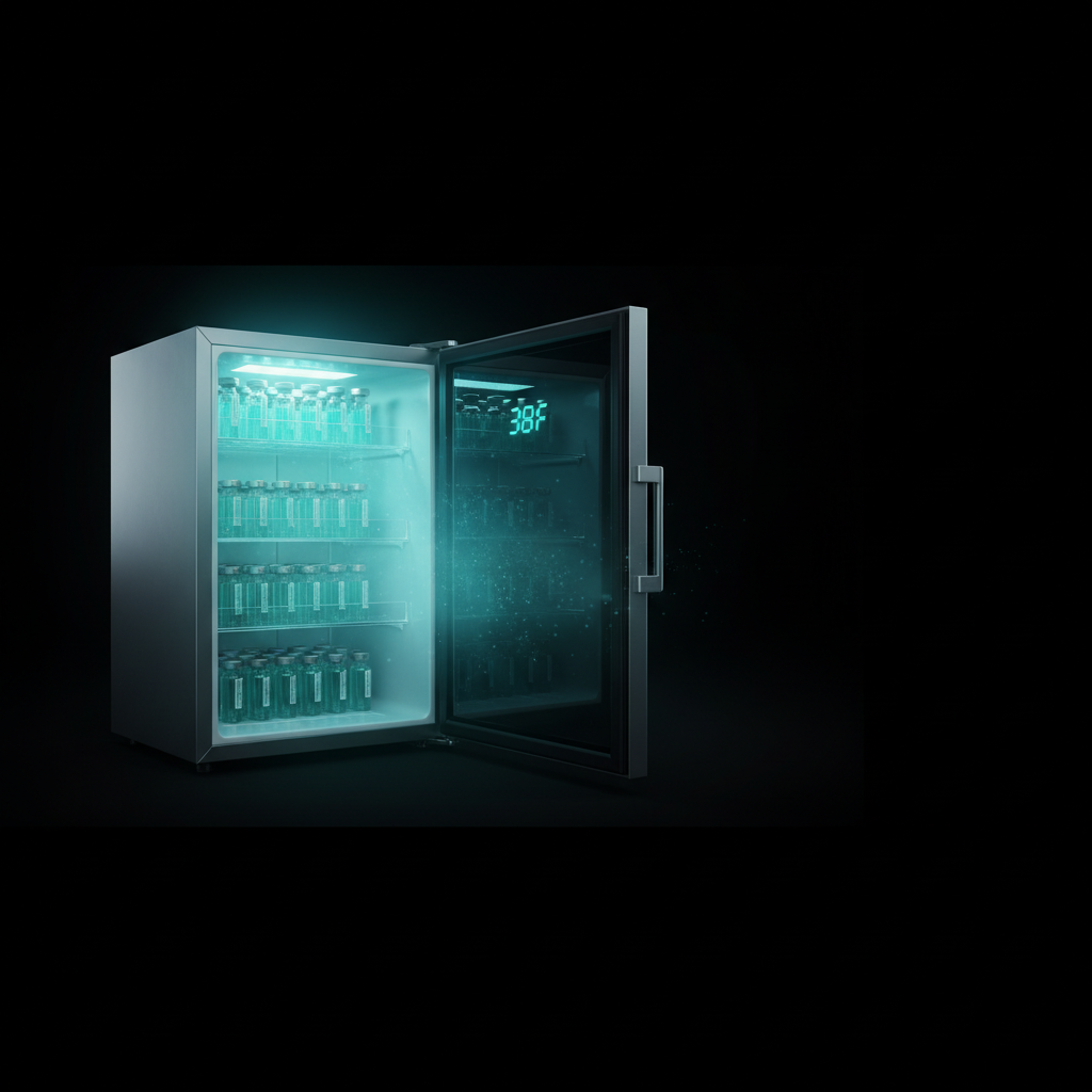 Peptide storage and cold chain illustration