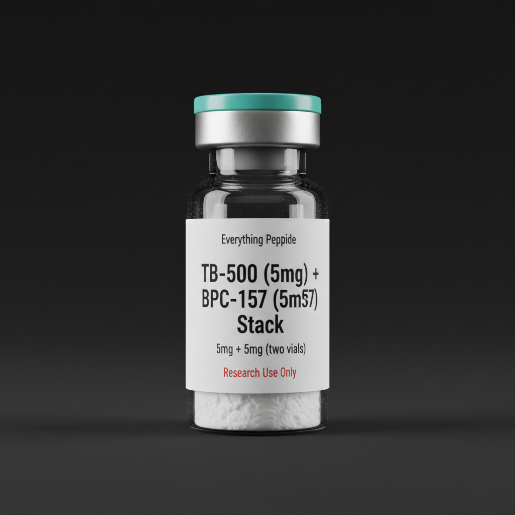 TB-500 (5mg) + BPC-157 (5mg) Stack vial